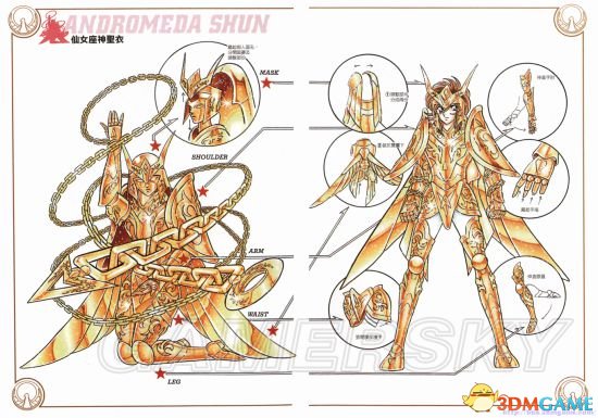 圣斗士星矢：斗士之魂 全人物圣衣分解图