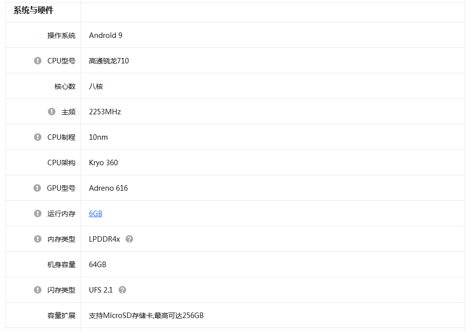 小米cc9参数配置介绍