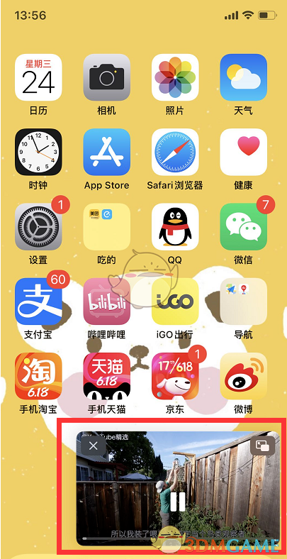 《哔哩哔哩》iOS14画中画使用教程