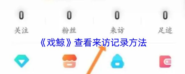 《戏鲸》查看来访记录方法