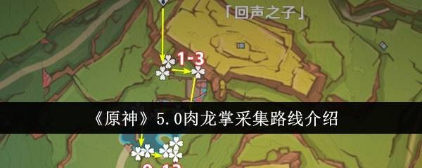 《原神》5.0肉龙掌采集路线介绍