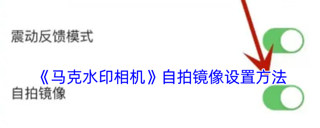 《马克水印相机》自拍镜像设置方法